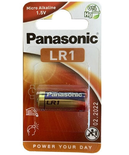 PANASONIC - ALKALINE BATTERY LR1 1.5V BLISTER 1 PACK
