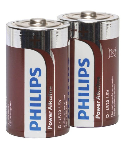 PHILIPS - POWER ALKALINE PILA D LR20 PACK 2