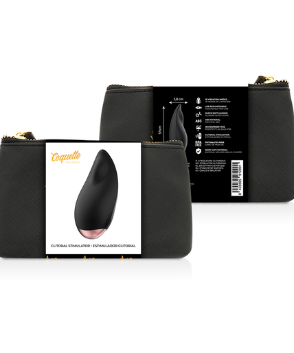 COQUETTE CHIC DESIRE - CLITORIAL STIMULATOR BLACK / GOLD DROP
