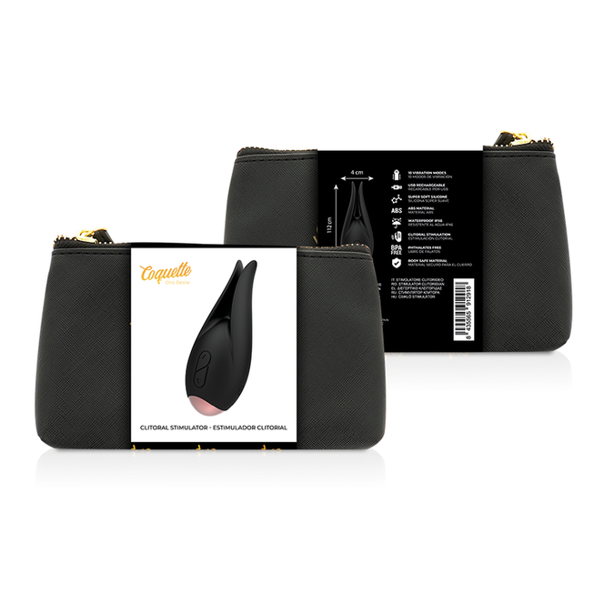 COQUETTE CHIC DESIRE - CLITORISSTIMULATOR ZWART / GOUDEN BLOEM