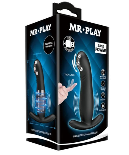 MR PLAY - RECHARGEABLE BLACK PROSTATE MASSAGER