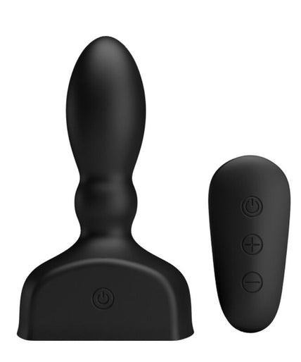 MR PLAY - BLACK INFLATABLE ANAL PLUG REMOTE CONTROL