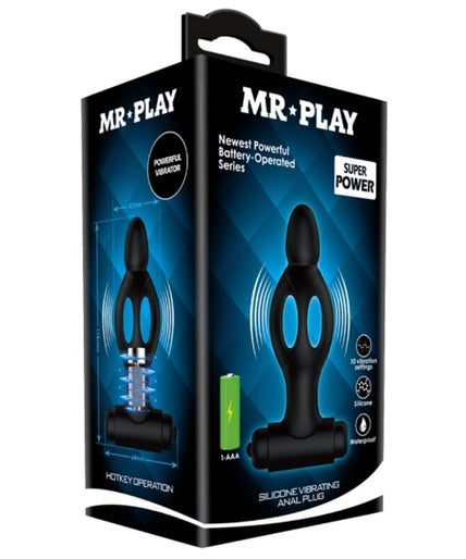 MR PLAY - SILICONE ANAL PLUG WITH VIBRATION