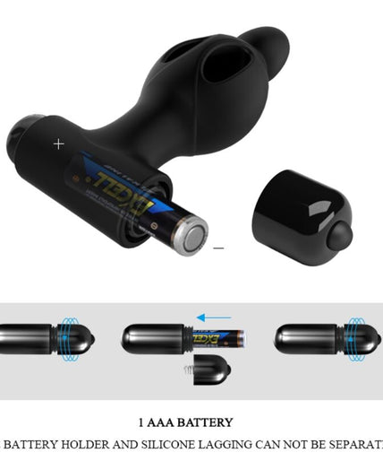 MR PLAY - SILICONE ANAL PLUG WITH VIBRATION