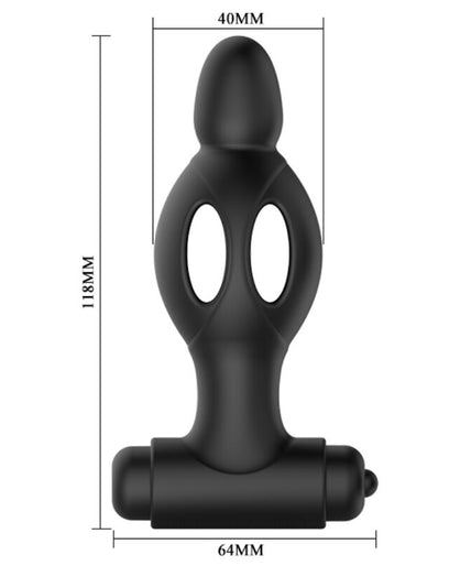 MR PLAY - SILICONE ANAL PLUG WITH VIBRATION