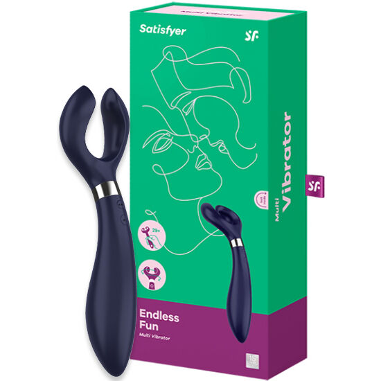Satisfyer – Endless Fun Multi Vibrator 3 Blauw