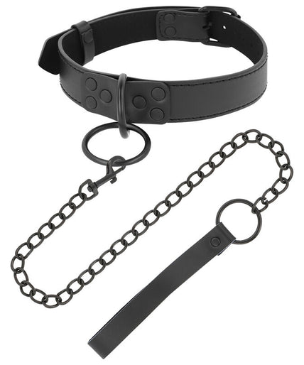 DARKNESS - BLACK NECKLACE WITH CHAIN