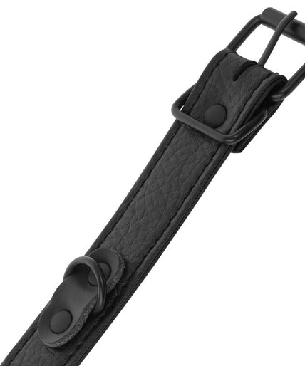DARKNESS - WIDE THIN TEXTURED HANDCUFFS
