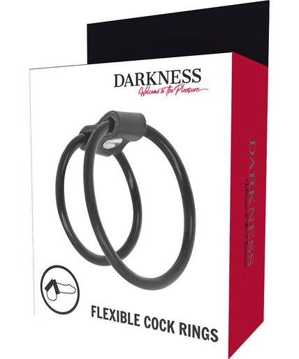 DARKNESS - ENHANCING DUO PENIS RINGS.