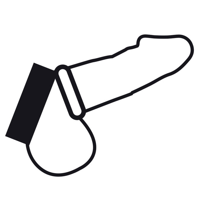 DARKNESS - METALEN RING VOOR DE PENIS EN TESTIKELS