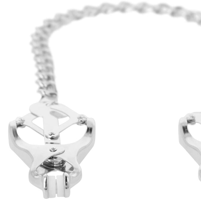 Darkness – Metal Nipple Clamp With Chain