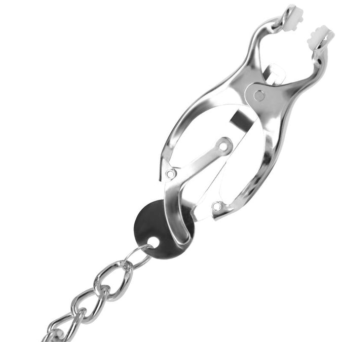 Darkness – Metal Nipple Clamp With Chain