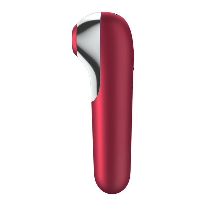 Satisfyer – Dual Love vibrator en zuiger met pulserende lucht, rood