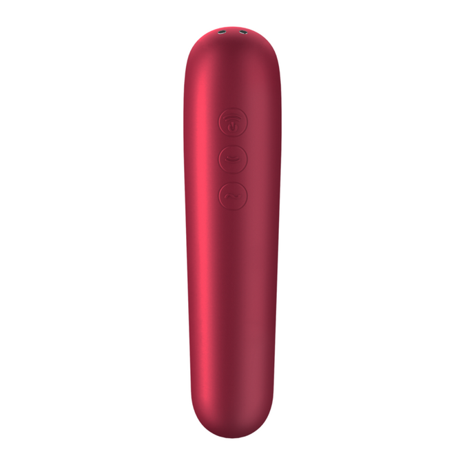 Satisfyer – Dual Love vibrator en zuiger met pulserende lucht, rood