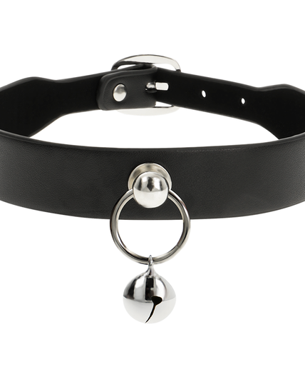COQUETTE CHIC DESIRE - VEGAN LEATHER NECKLACE WOMAN ACCESSORY RATTLE/HOOP