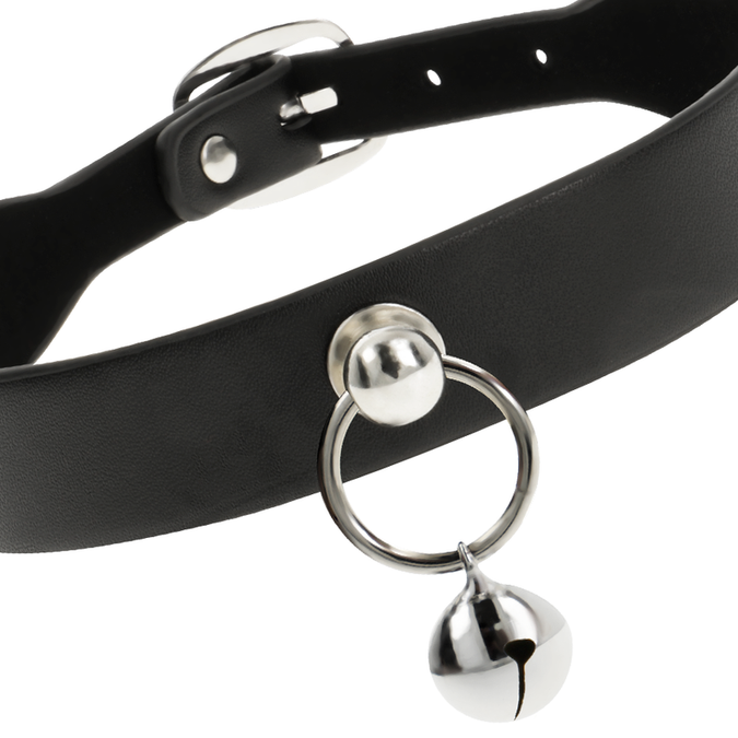 Coquette Chic Desire – Vegan Leren Ketting Dames Accessoire Rammelaar/oorbel