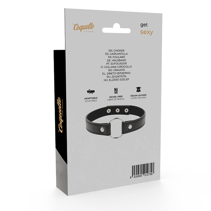 Coquette Chic Desire – Halskette aus veganem Leder Damenaccessoire