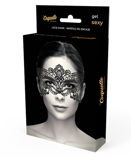 COQUETTE CHIC DESIRE - LACE MASK BLACK