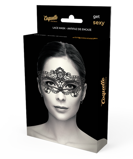 COQUETTE CHIC DESIRE - LACE MASK BLACK