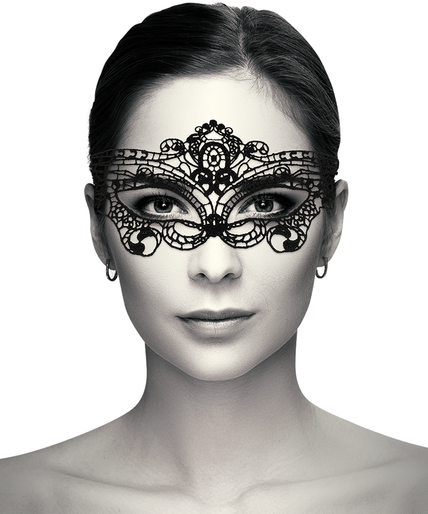 COQUETTE CHIC DESIRE - LACE MASK BLACK