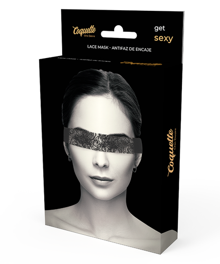 COQUETTE CHIC DESIRE - LACE MASK BLACK