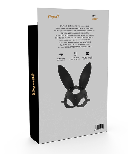 COQUETTE CHIC DESIRE - VEGAN LEATHER MASK WITH BUNNY EARS