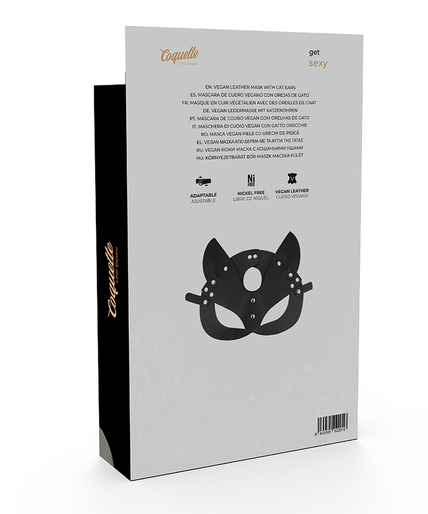 COQUETTE CHIC DESIRE - VEGAN LEATHER MASK WITH BUNNY EARS