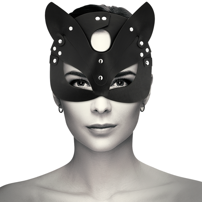 Coquette Chic Desire – Vegan leren masker met konijnenoren