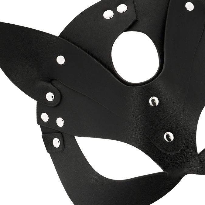 Coquette Chic Desire – Vegan leren masker met konijnenoren