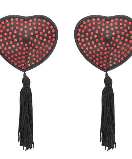 COQUETTE CHIC DESIRE - NIPPLE COVERS HART ZWART / ROOD