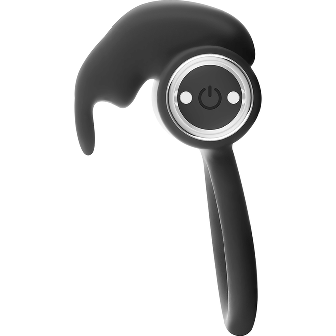 Black&silver – Burton Wiederaufladbarer Ring 10 Vibrationsmodi