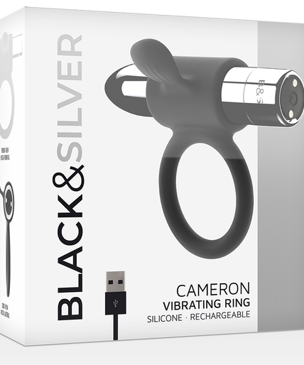 Black&silver – Cameron Rechargeable Ring Silver