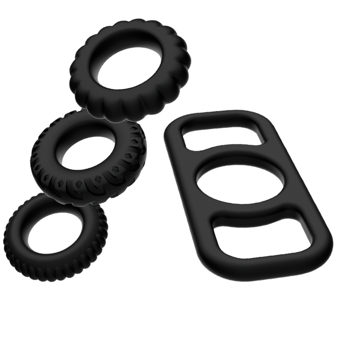ADDICTED TOYS - COCK RING SET 4 DELEN