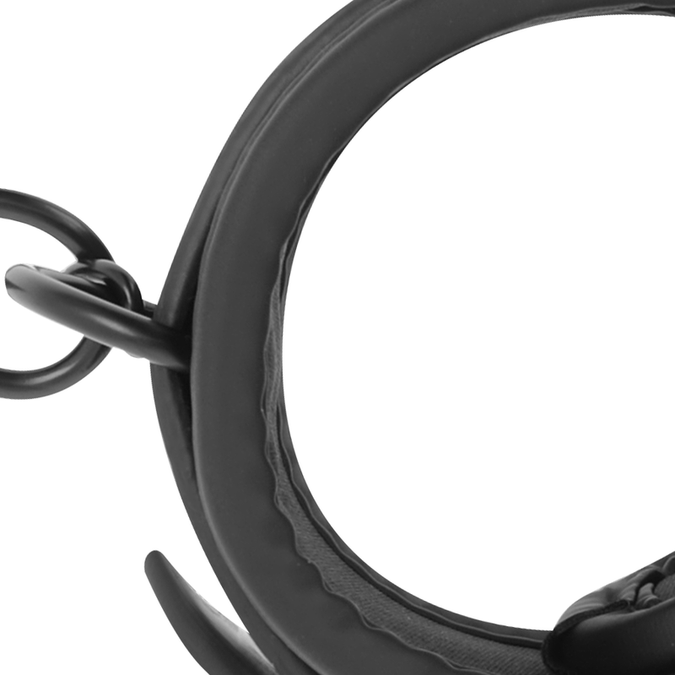 Fetish Submissive – Vegan Leather Ankle Cuffs with Noprene Lining