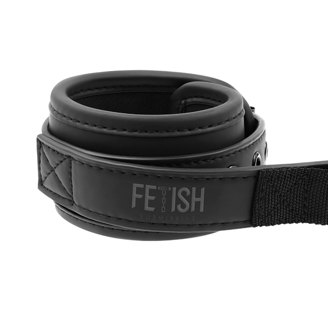 FETISH SUBMISSIVE - NEOPREEN GEVOERDE HANDBOEIEN MET HANDVAT