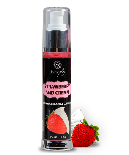 SECRETPLAY - LUBRICANT 2-1 HEAT EFFECT STRAWBERRY & CREAM 50 ML