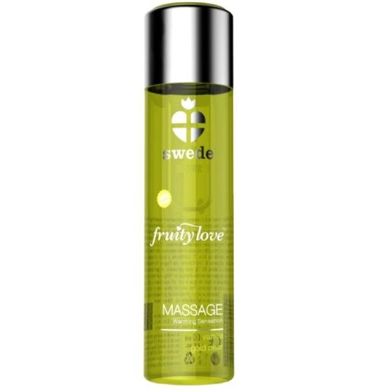 Swede – Fruitige Liefde Verwarmend Effect Massageolie Vanille en Gouden Peer 60 ml.