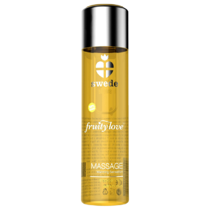 Swede – Fruitige Liefde Verwarmende Effect Massageolie Tropisch Fruitig Met Honing 120 Ml.