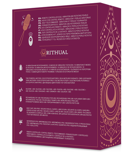 RITHUAL - SITA EGG REMOTE CONTROL BEAD ROTATION + VIBRATION