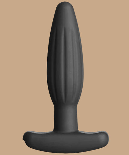 ELECTRASTIM - SILICONE BLACK ROCKER BUTT PLUG SMALL