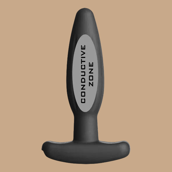 ELECTRASTIM - SILICONEN ZWARTE ROCKER BUTTPLUG KLEIN