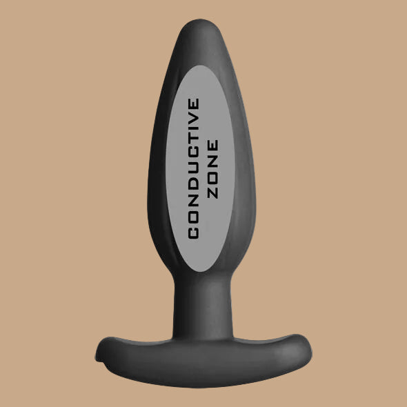 ELECTRASTIM - SILICONE BLACK ROCKER BUTT PLUG MEDIUM