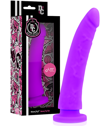 DELTA CLUB - TOYS LILAC DILDO MEDICAL SILICONE 17 CM -O- 3 CM