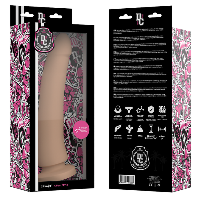 Delta Club – G-Spot Dildo Medical Silicone 23 cm Ø 4.5 cm | Natural