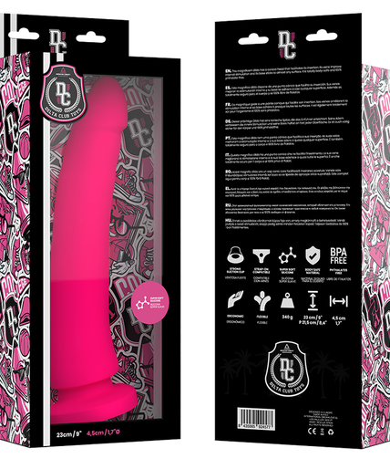 DELTA CLUB - TOYS PINK DILDO MEDICAL SILICONE 23 CM -O- 4.5 CM
