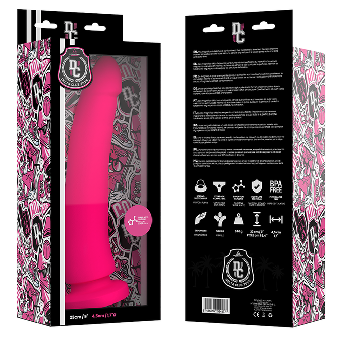 Pleasurements – Delta Club – G – Spot Dildo Medical Silicone 23 Cm Ø 4.5 Cm | Pink
