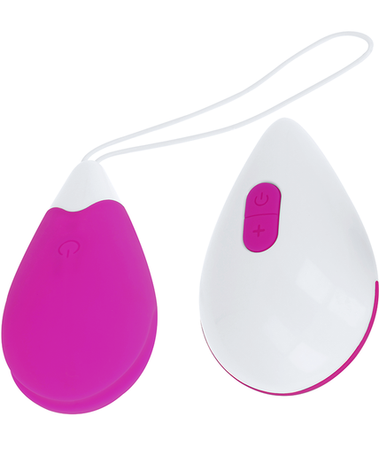 OHMAMA - TEXTURED VIBRATING EGG 10 MODES PURPLE AND WHITE