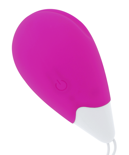 OHMAMA - TEXTURED VIBRATING EGG 10 MODES PURPLE AND WHITE