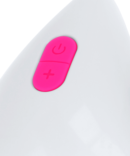 OHMAMA - TEXTURED VIBRATING EGG 10 MODES PINK AND WHITE