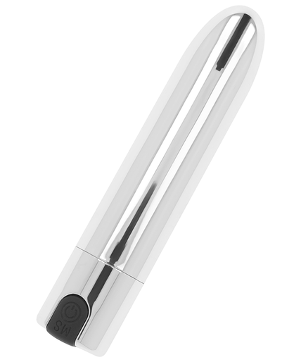OHMAMA - SILVER VIBRATING BULLET 9.5 CM